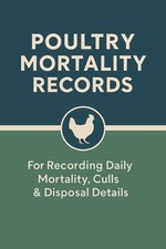 Poultry Mortality Records Book