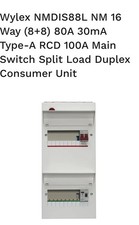 Consumer unit 16 Way (8+8) 80A