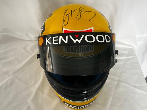 Ayton senna signed helmet - ayton,