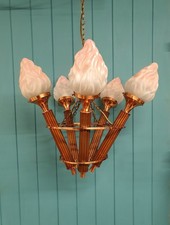 Art Deco Empire Torch 5 Light