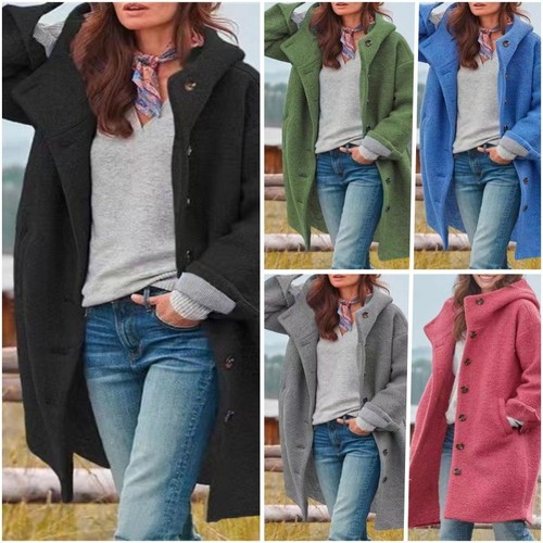 Women hooded coat casual - hooded,