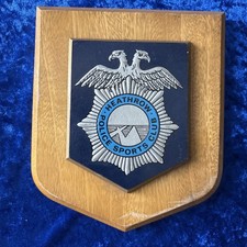Heathrow Police sports club Mess Wall Plaque Shield