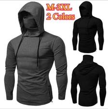 M-3XL Men Gym Thin Hoodies