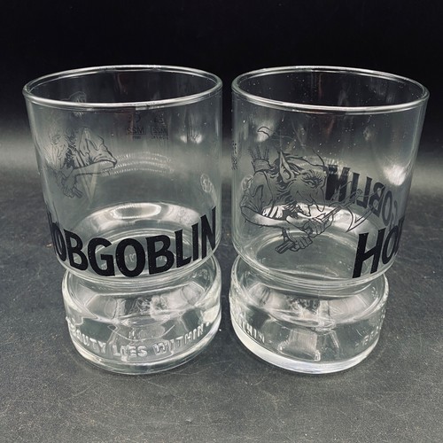 Hobgoblin pint glasses - hobgoblin,