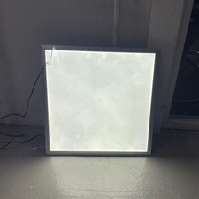 30W LED Light Panel &13A Plug Surface Ceiling Mount 600 x 600mm - Used