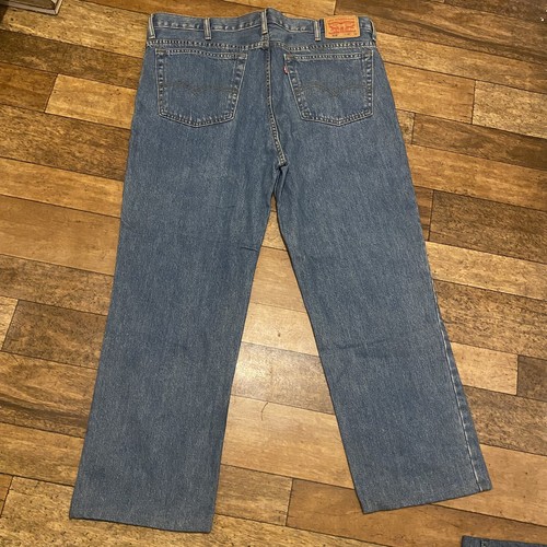 Levis 516 mens blue cotton - mens,