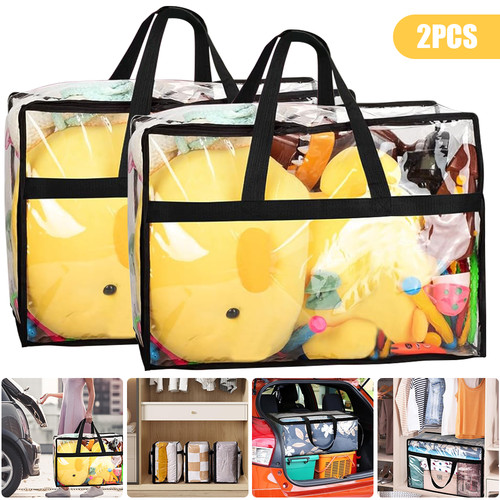 Pcs pvc clear zipped storage - pcs,