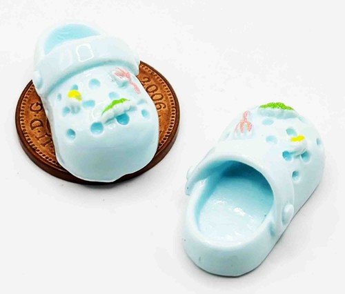 Dolls house croc shoes - house,