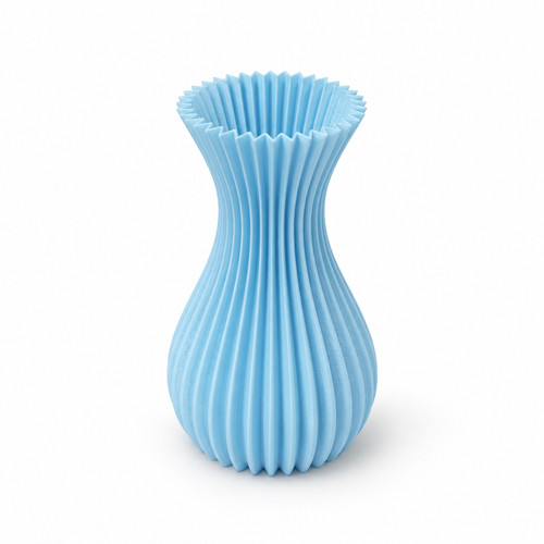 Printed ribbed flower - printed, vase