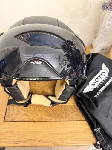 Black openface moto fighter - openface,