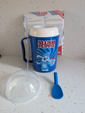 Slush Puppie Freezer Insulated Mug/cup Blue with lid, scoop, straw, instructions