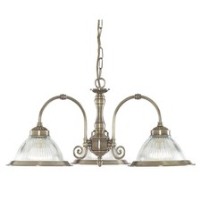 3 Lights Antique Brass Finish