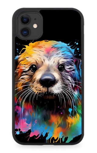 Colourful pop art sea - art, otter