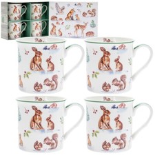Set of 4 Rabbit Squirrel