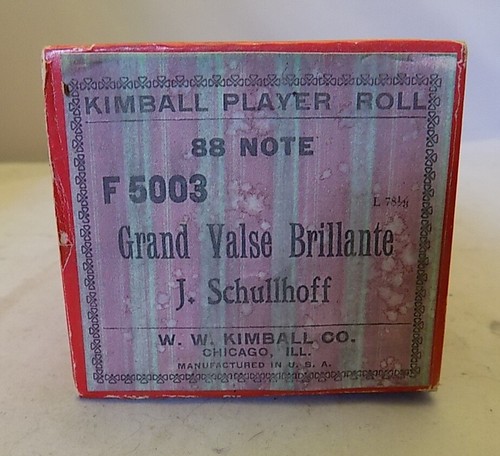 Kimball player piano roll - piano, f