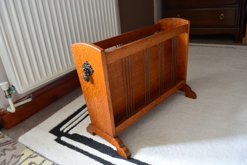 Vintage wooden magazine rack - vintage,