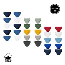 BOYS 10 PACK BRIEFS UNDERWEAR