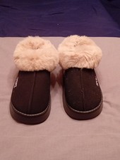 Ladies Black Faux Suede Fleece