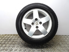 PEUGEOT 207 15 INCH ALLOY WHEEL & GOOD TYRE 185/65R15  9651016580 2006-2012