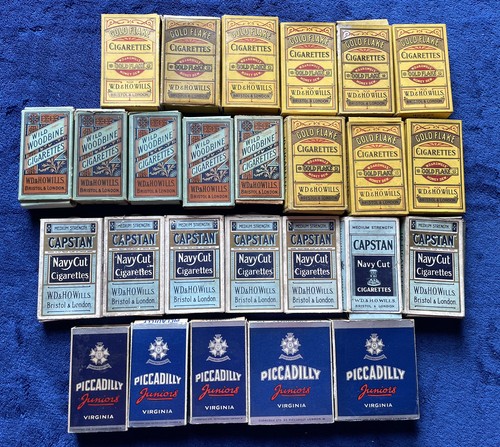 26x antique cigarette packets - antique,