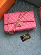 Chanel Pink double flap bag 