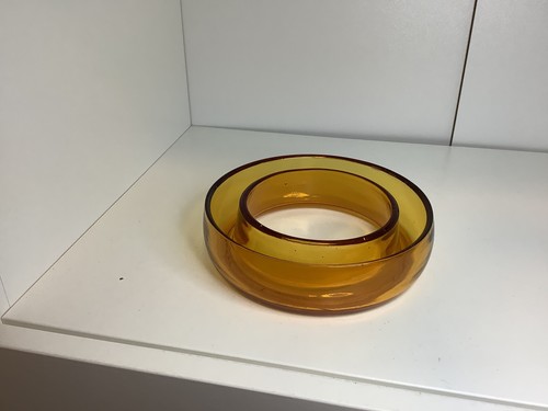 Vintage bagley glass posy ring - glass,