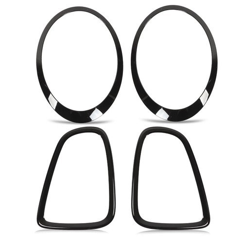 Gloss black headlight - 4x,