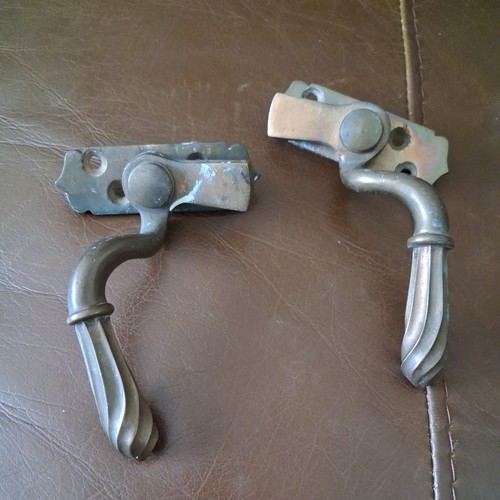 Pair vintage solid brass - vintage,
