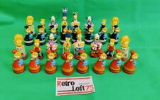 Simpsons 3D Chess Set Pieces. Vintage 2000 Complete set. No Board. V.G.Condition