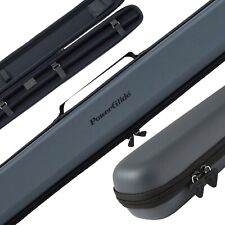 Powerglide Svartur  3/4 Snooker / Pool Cue Case Metallic Grey - Free P&P