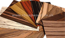 Wood Veneer Samples - Ebony Oak Walnut Olive Rosewood Maple Mahogany Teak Wenge 