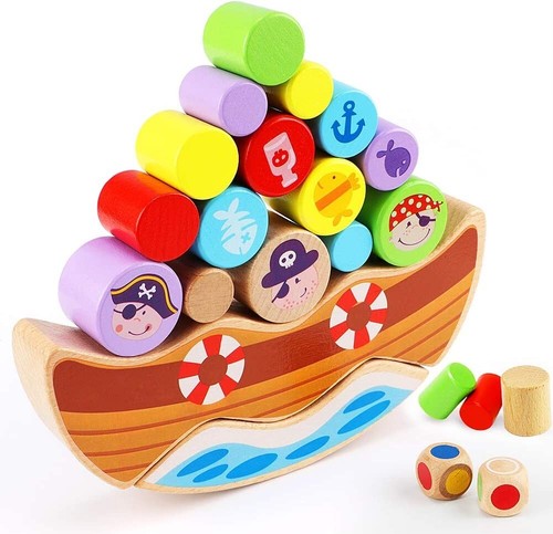Wooden pirate ship stacking - ship,