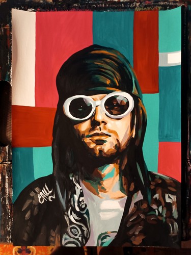 Minimalistic painting kurt - painting,