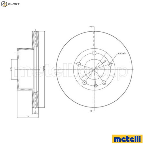 Brake disc 0061 for - 23-0061,