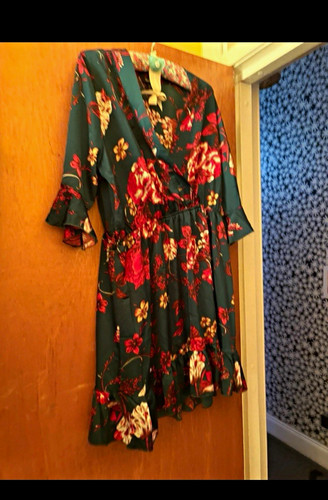 Boohoo size green - green, wrap