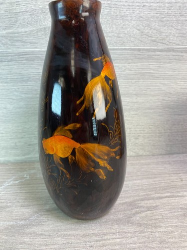 Vintage black lacquer gold - vintage,