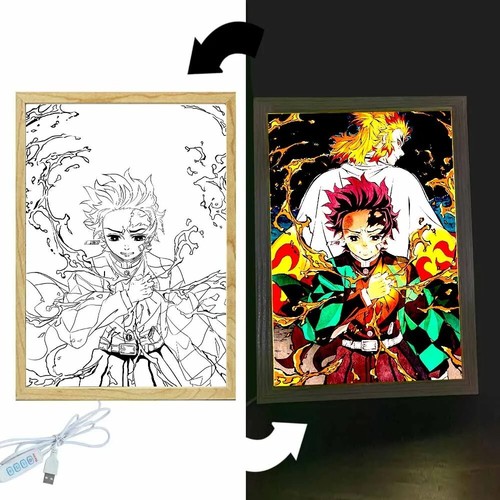 Led anime light - light, rengoku