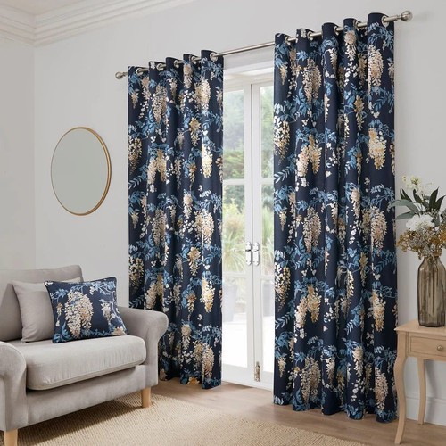 Wisteria eyelet curtains - wisteria,