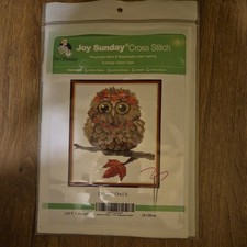 Owl Pre Printed  Cross Stitch