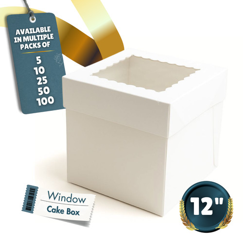 White inch cake box with - inch,
