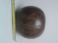 vintage leather medicine ball