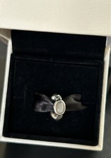 Rare Pandora  Triple Grey Moonstone Cabochon Charm Spacer Item 790564MSG