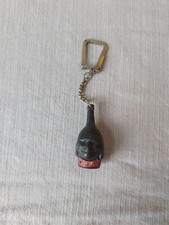 Vintage Keyring Bottle of Inca Pisco Lima Peru Liquor Key Ring Voodoo Head