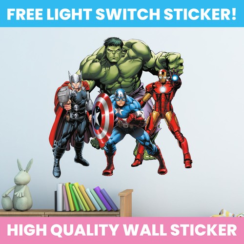 Avengers hole wall sticker - wall,