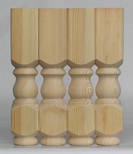 Set of 4 Solid Pine Refectory
