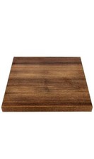 Bolero Pre-Drilled Square Table Top Rustic Oak 60cm L | 48Mm Thick Chipboard