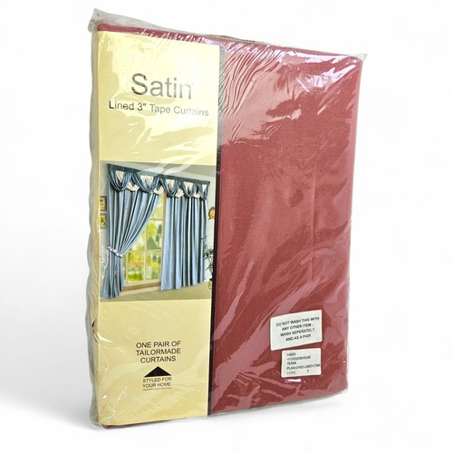 Vintage satin curtains - vintage,