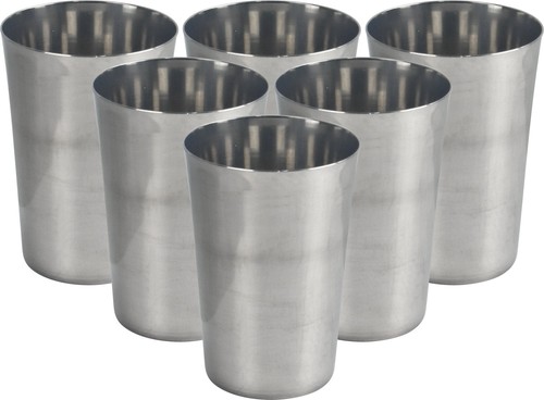 Stainless steel tumbler 400ml - steel,