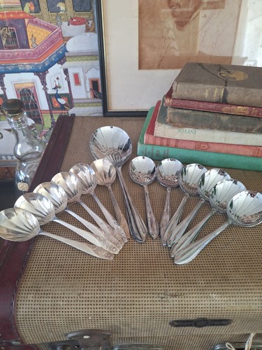 Vintage art deco shell dessert - vintage,