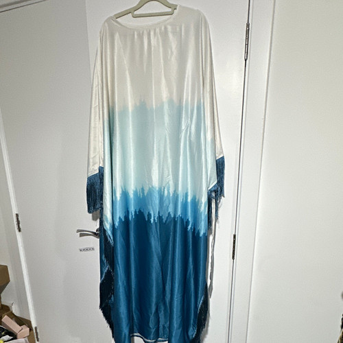 Womens blue white - womens, kaftan
